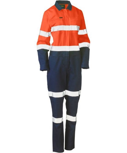 Picture of Bisley,Women's Taped Hi Vis Cotton Drill Coverall